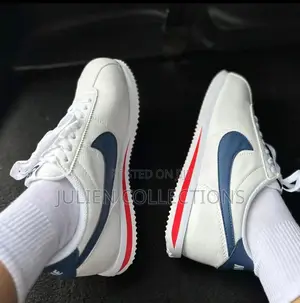 Nike Classic Cortez White Midnight Blue N Red