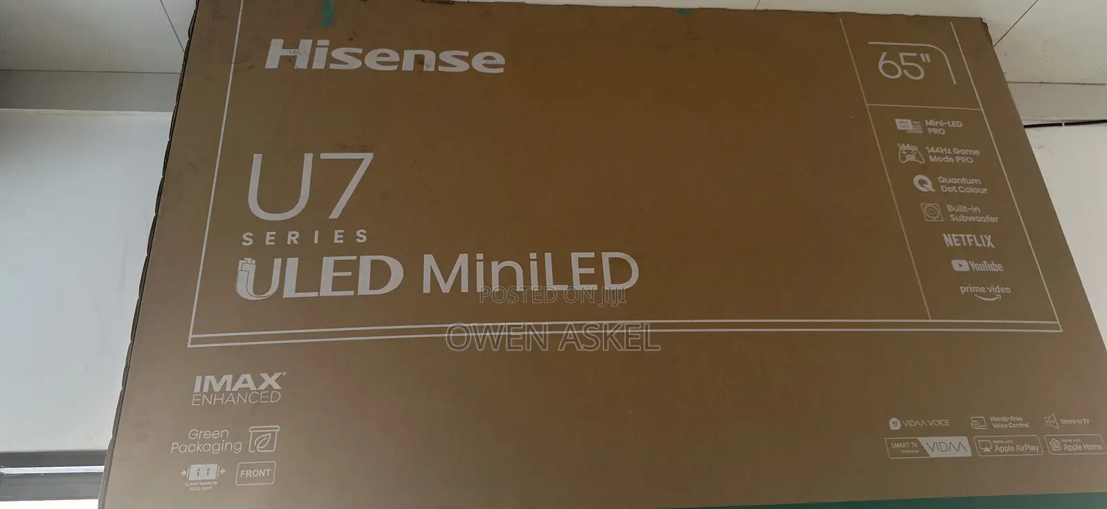 65-Inch U7 Series Uled