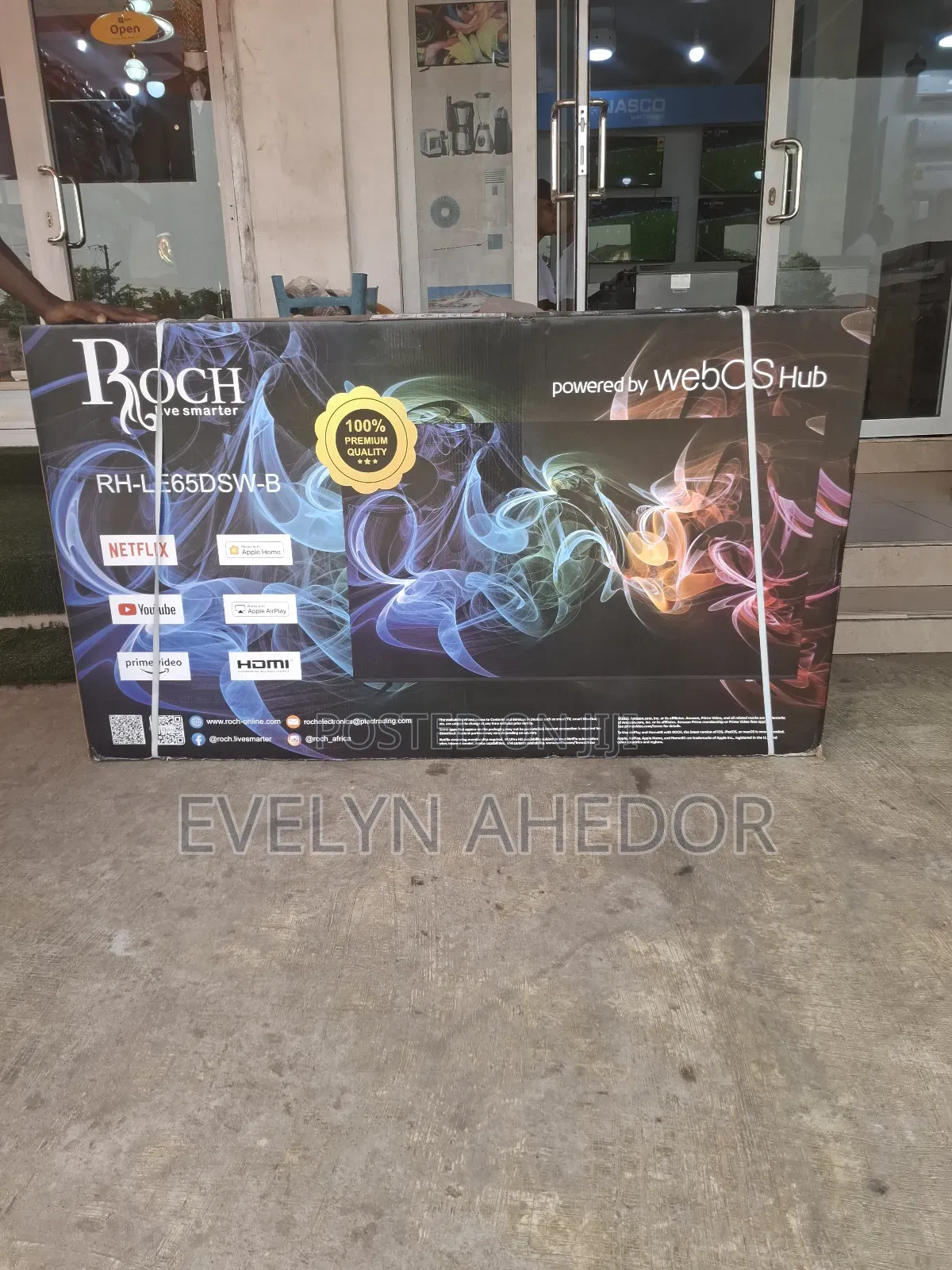 Roch 65 Inches Powered by Weboshub Smart Android Tv Available Uhd