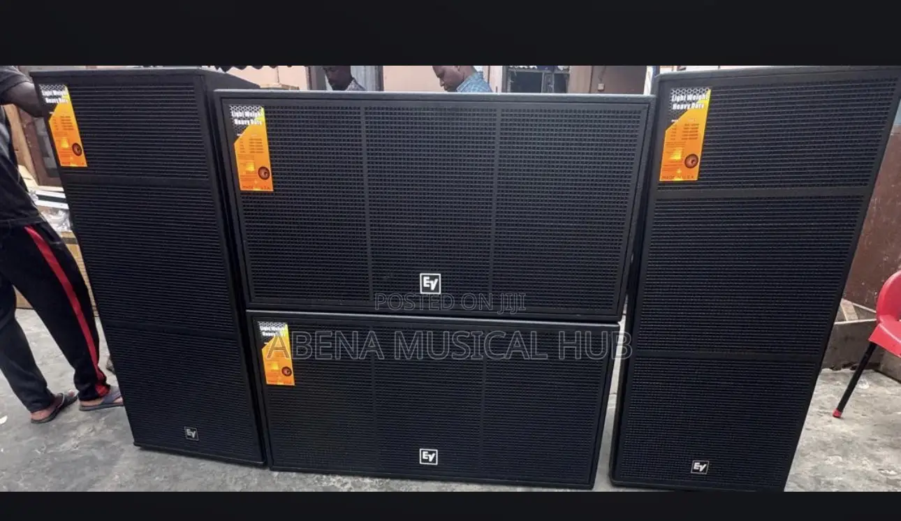 Complete Set With Full Rack Ev Full Range And Ev Bass
