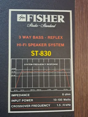 15" Fisher St830 Speakers ( Circa 1980)