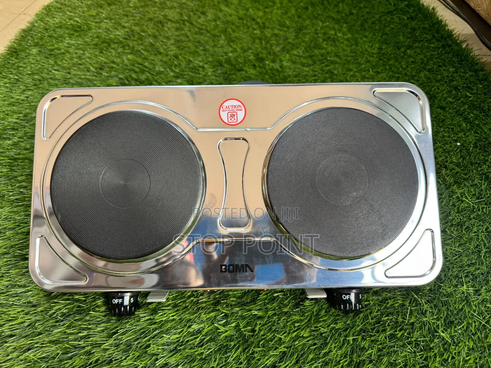2 in 1 Silver Hotplate (Without Handle)