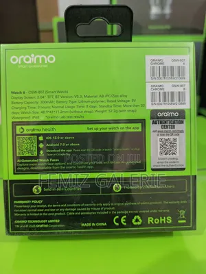 Oraimo Watch 6 Smart Watch