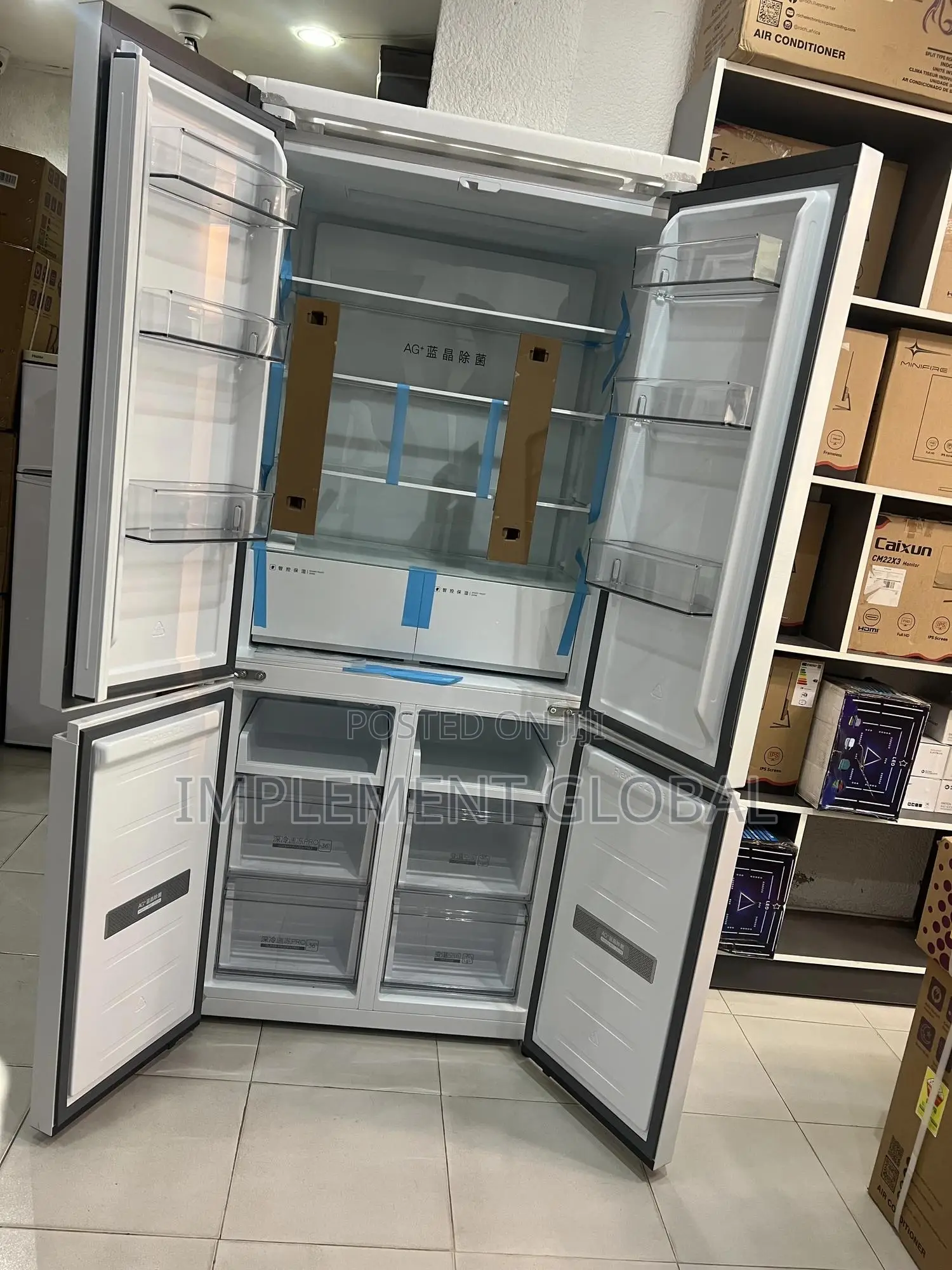 4 Door Fridge - White