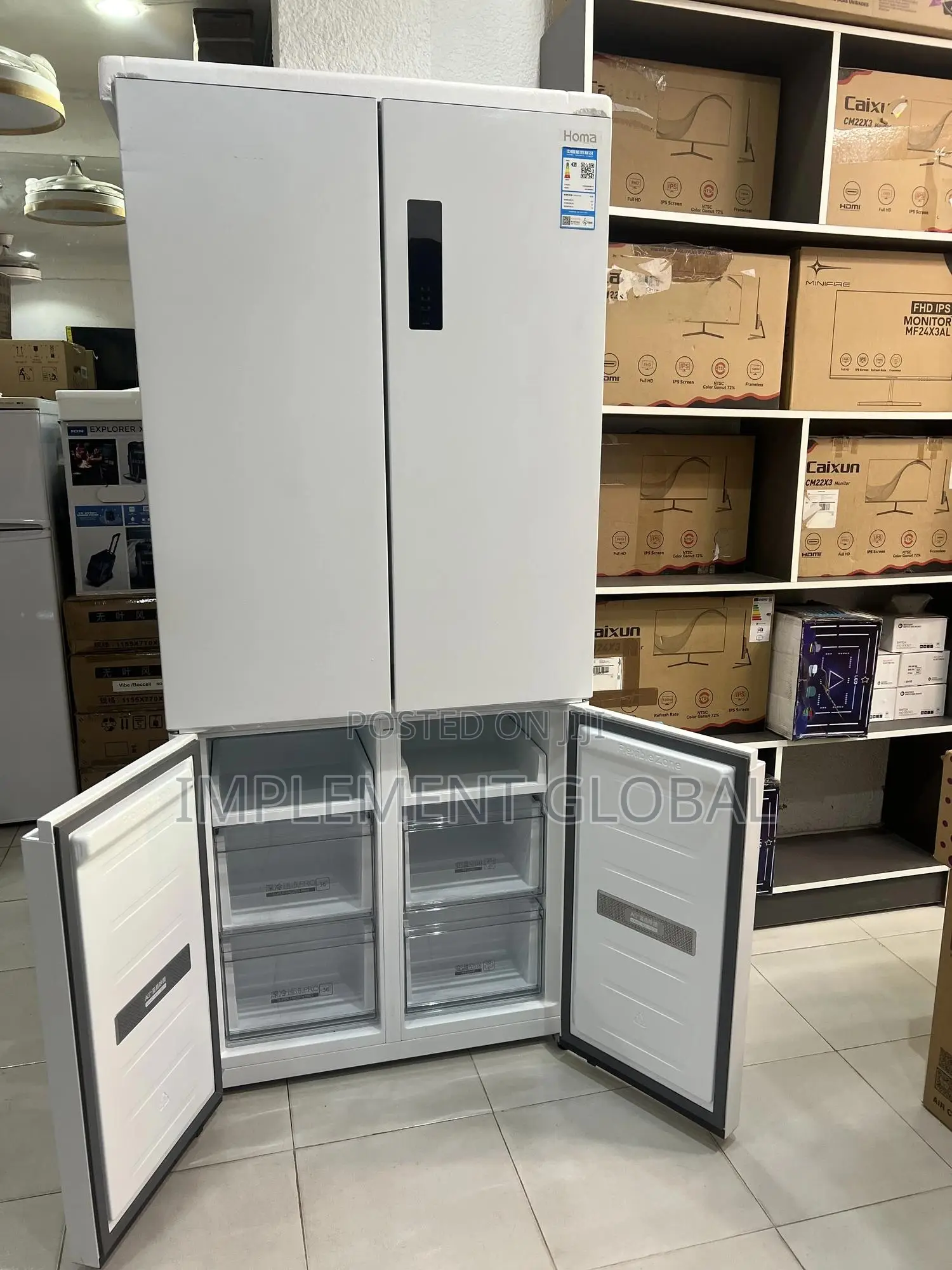 4 Door Fridge - White