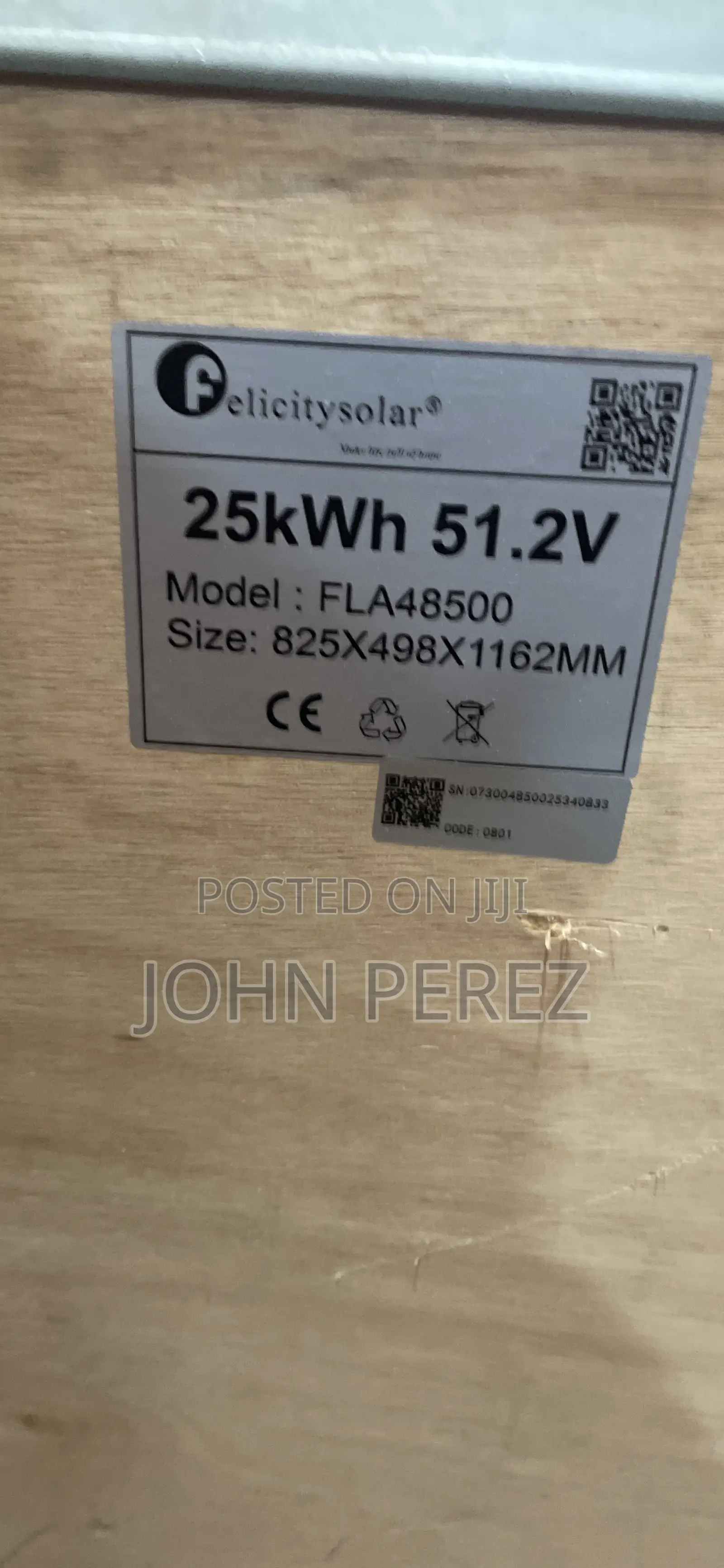 25kwh 500ah Felicity Lithium Battery