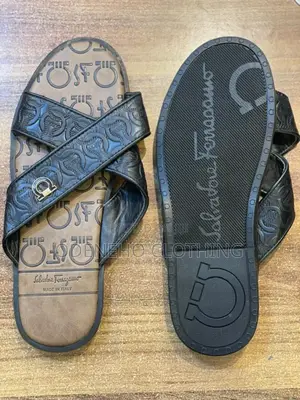 High Class Black Slippers For Men
