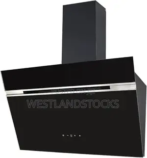 PKM S9-80abtz Wall Hood, Stainless Steel, Glass, Black / 80 Cm