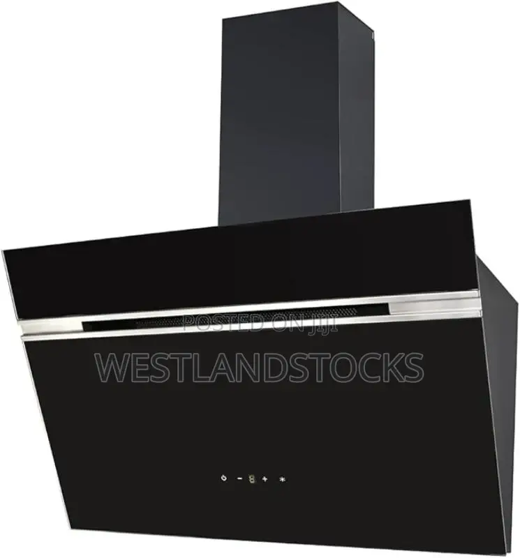 PKM S9-80abtz Wall Hood, Stainless Steel, Glass, Black / 80 Cm