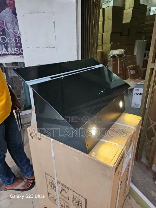 PKM S9-80abtz Wall Hood, Stainless Steel, Glass, Black / 80 Cm