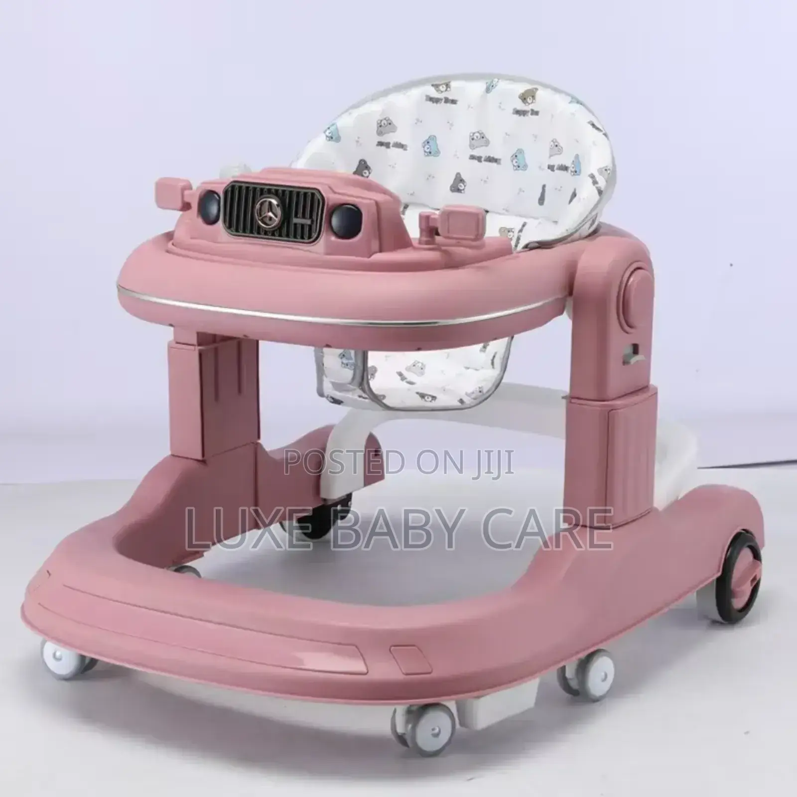 Baby Sit Inn And Push Walker With Adjustable Height Settings.