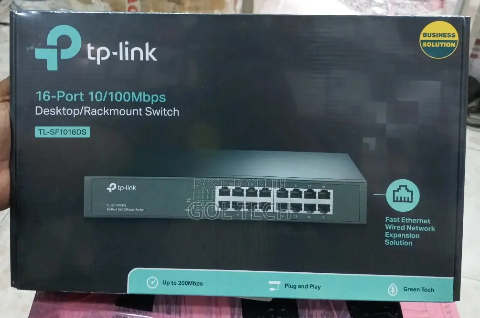Tp-Link 16-Port 10/00mbps Desktop/ Rack Mount Switch Tl-Sf1016ds