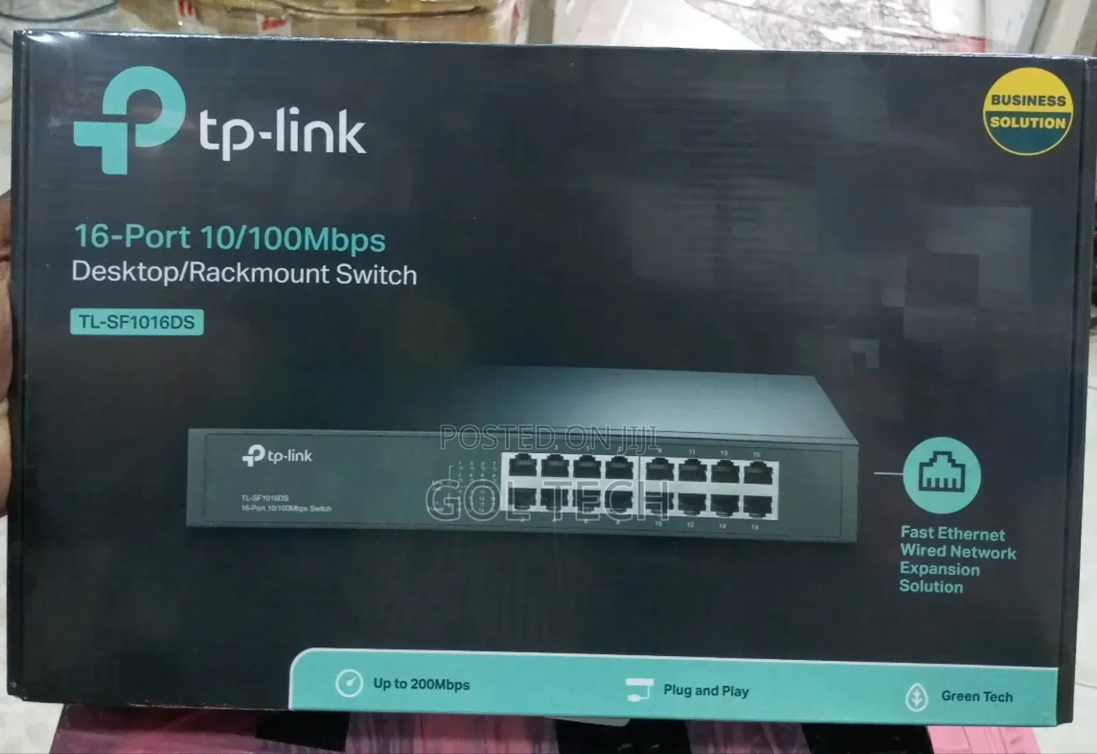 Tp-Link 16-Port 10/00mbps Desktop/ Rack Mount Switch Tl-Sf1016ds