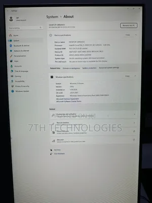 Desktop Computer HP EliteOne 800 16GB Intel Core I5 SSD 256GB
