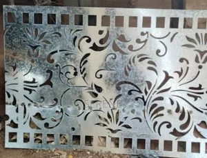 Galvanized Metal Plate With Laser-Cut Design