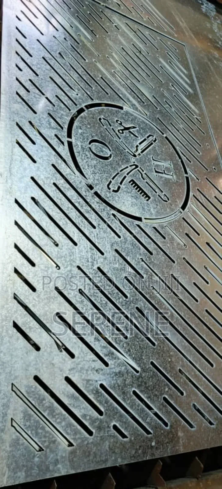 Galvanized Metal Plate With Laser-Cut Design