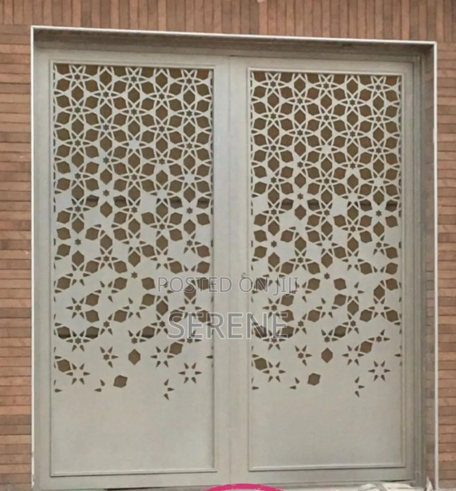 Galvanized Metal Plate With Laser-Cut Design