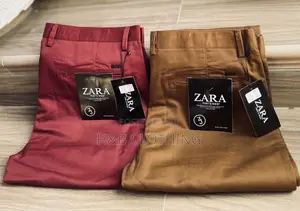Mens Non Stretch Khaki Trousers