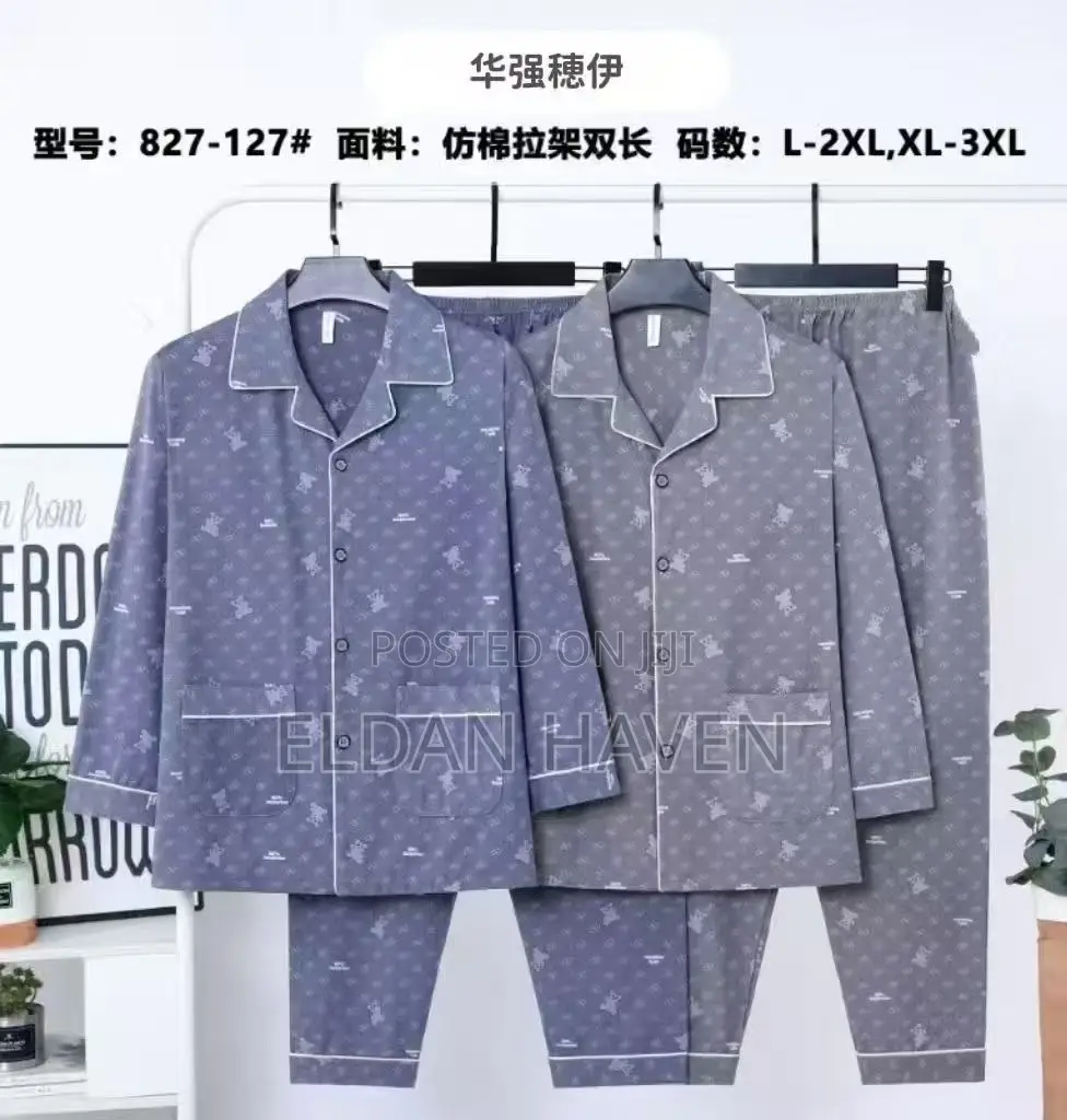 Long Sleeves Pajamas Set for Men