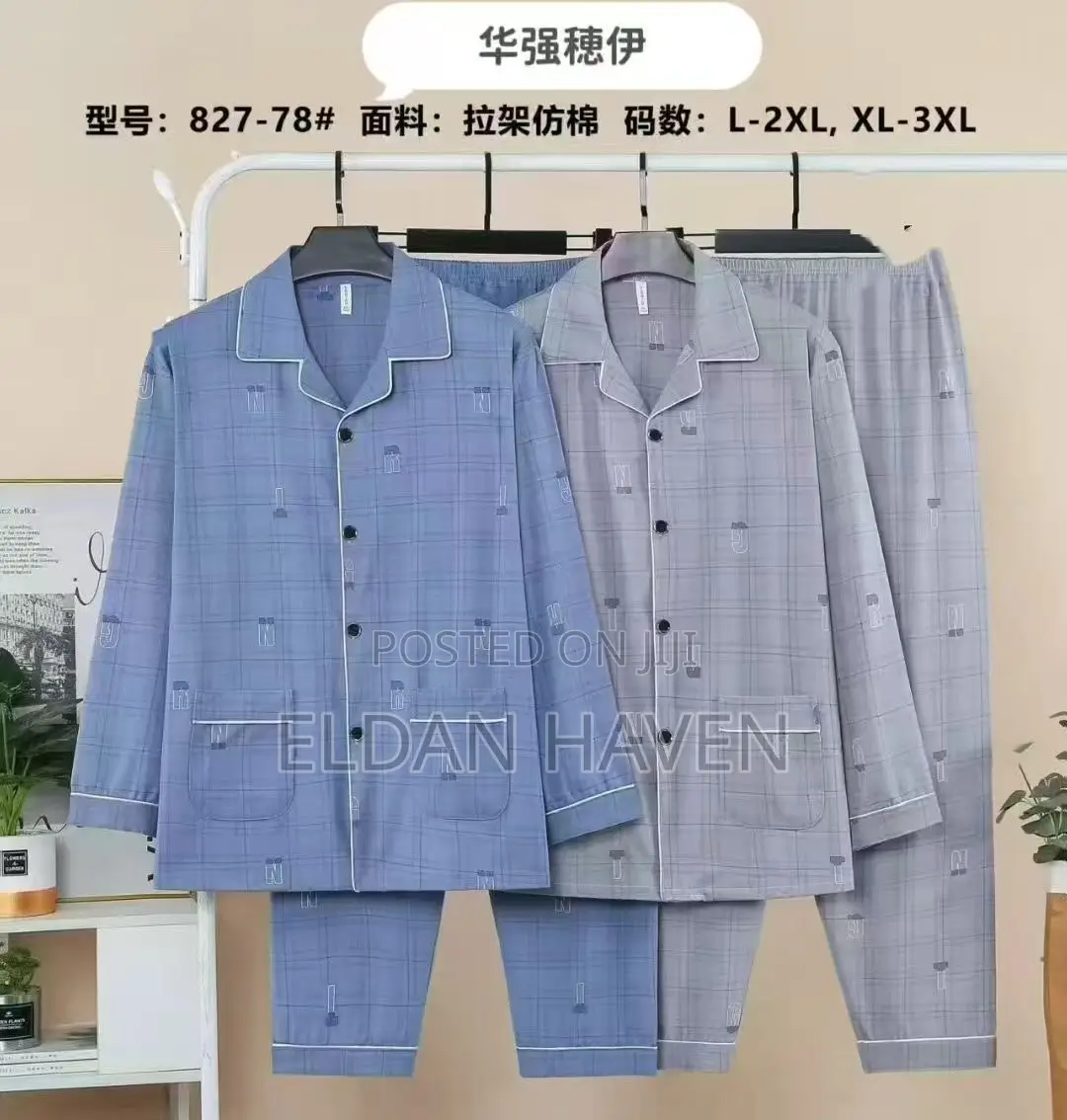 Long Sleeves Pajamas Set for Men