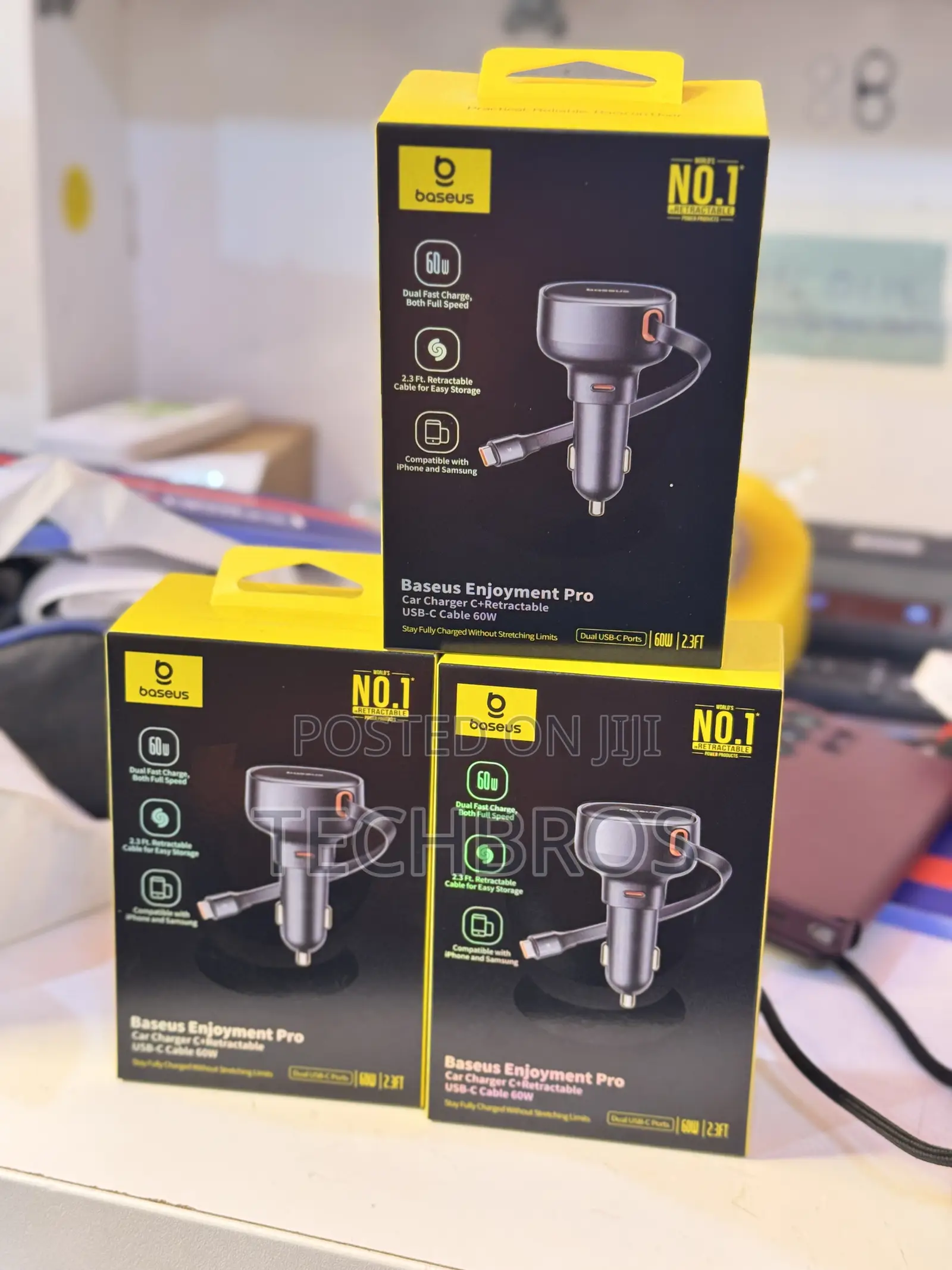 Baseus Car Charger 60w Dual Port