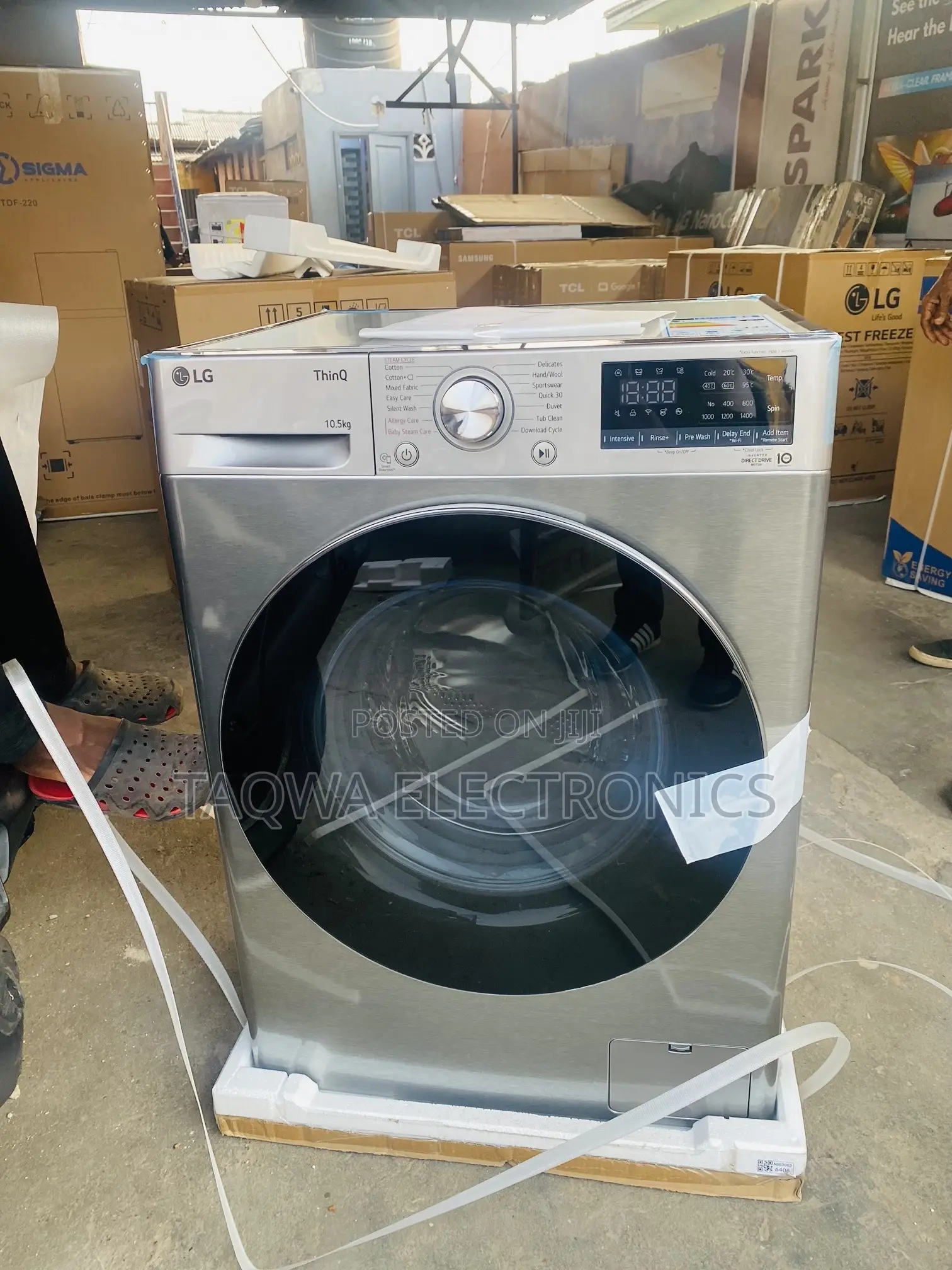 Very Quality 10.5kg Lg Front Loader Washing Machine