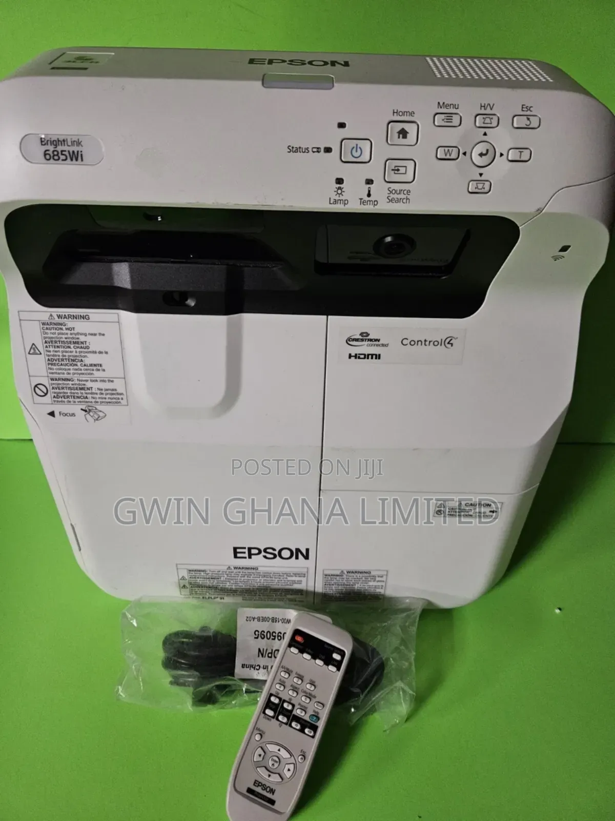 Epson Brightlink 680ultra Short-Throw 3500 Lumens. Remote Control