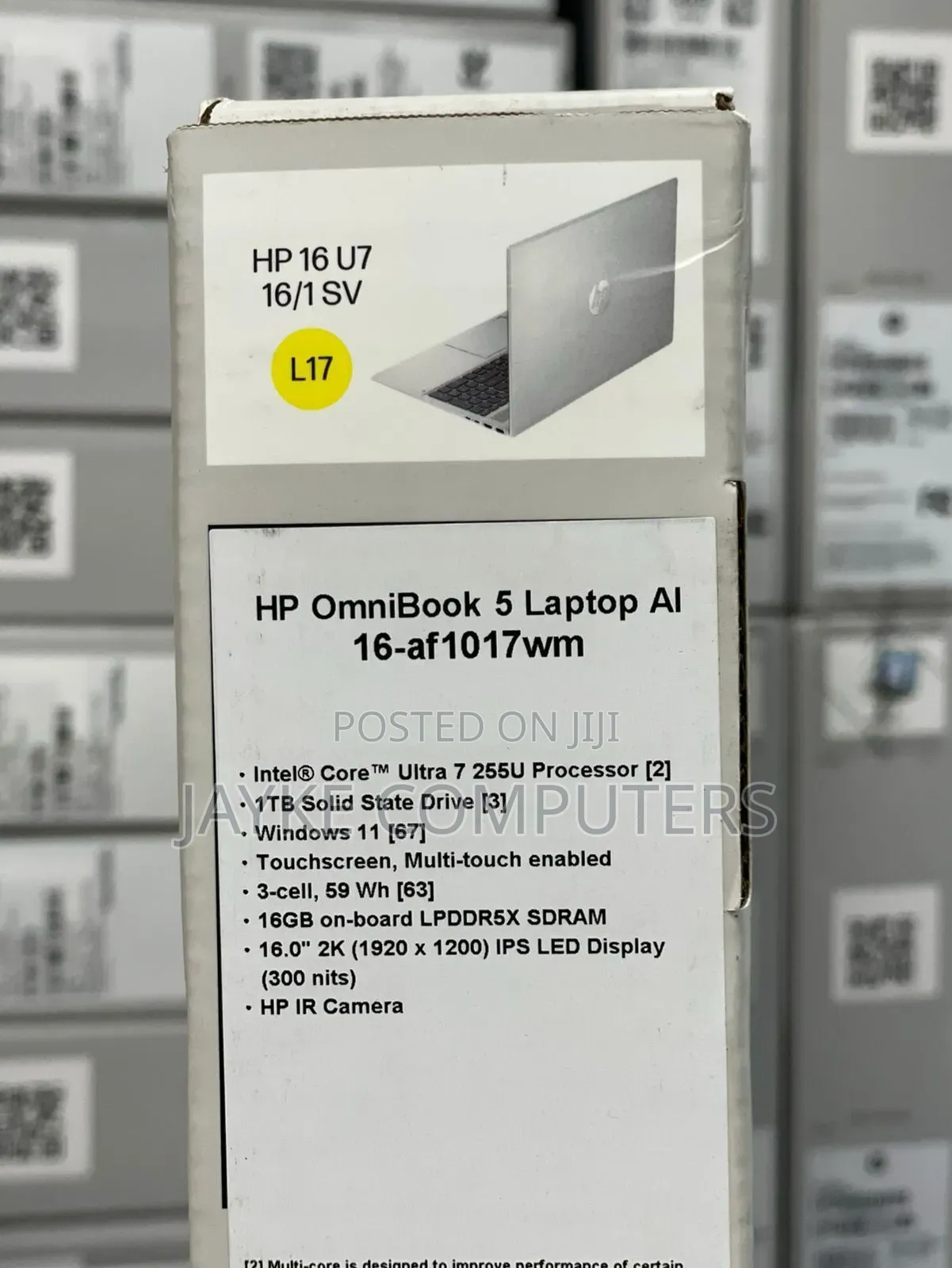 New Laptop HP OmniBook 5 16" 16GB Intel Core Ultra 7 SSD 1T