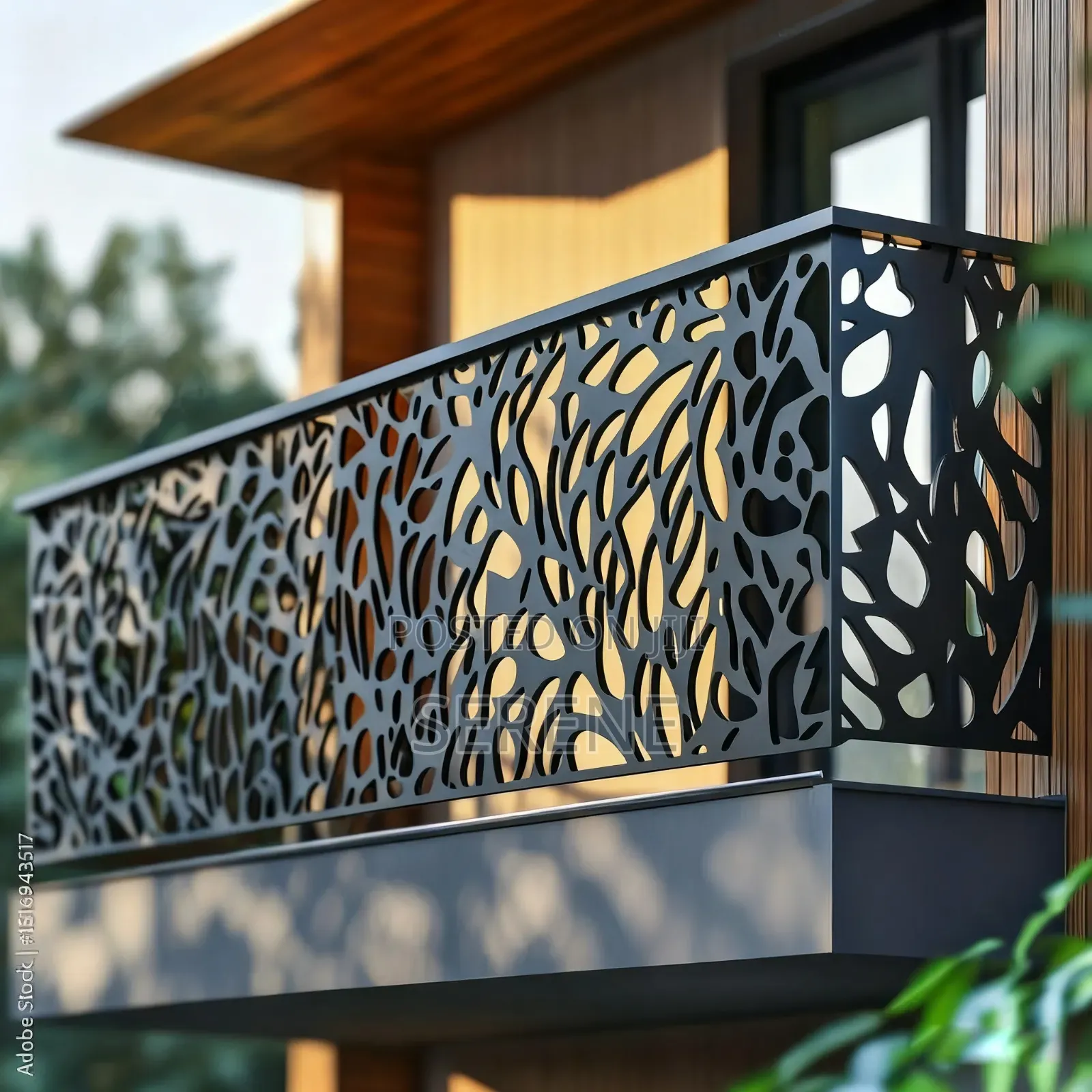 Galvanized Metal Plate With Laser-Cut Design