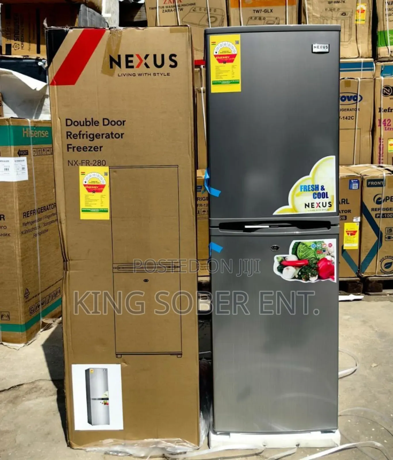 Nexus Nx-280 Fridge 246ltrs 4drawers Bottom Freezer
 Ghc3700