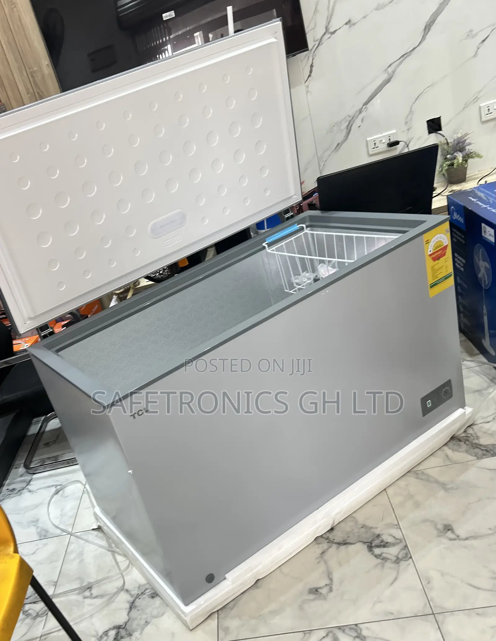 Trust Lastest 380 Liters TCL Grey Electric Singledoor Chestfreezer