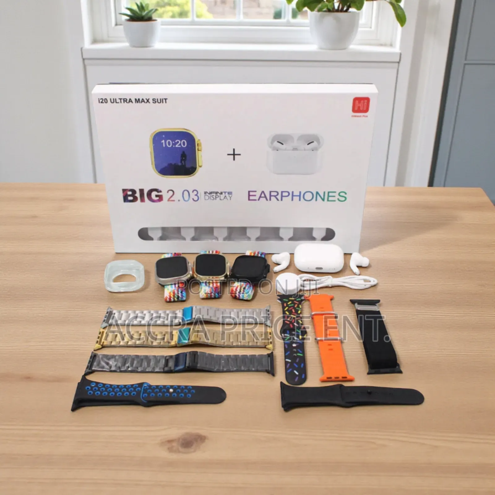 I-20 Ultra Smartwatch 10 in 1 Set (728272)