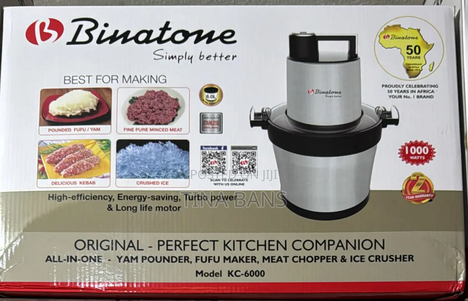 Binatone 6litres Fufu Machine