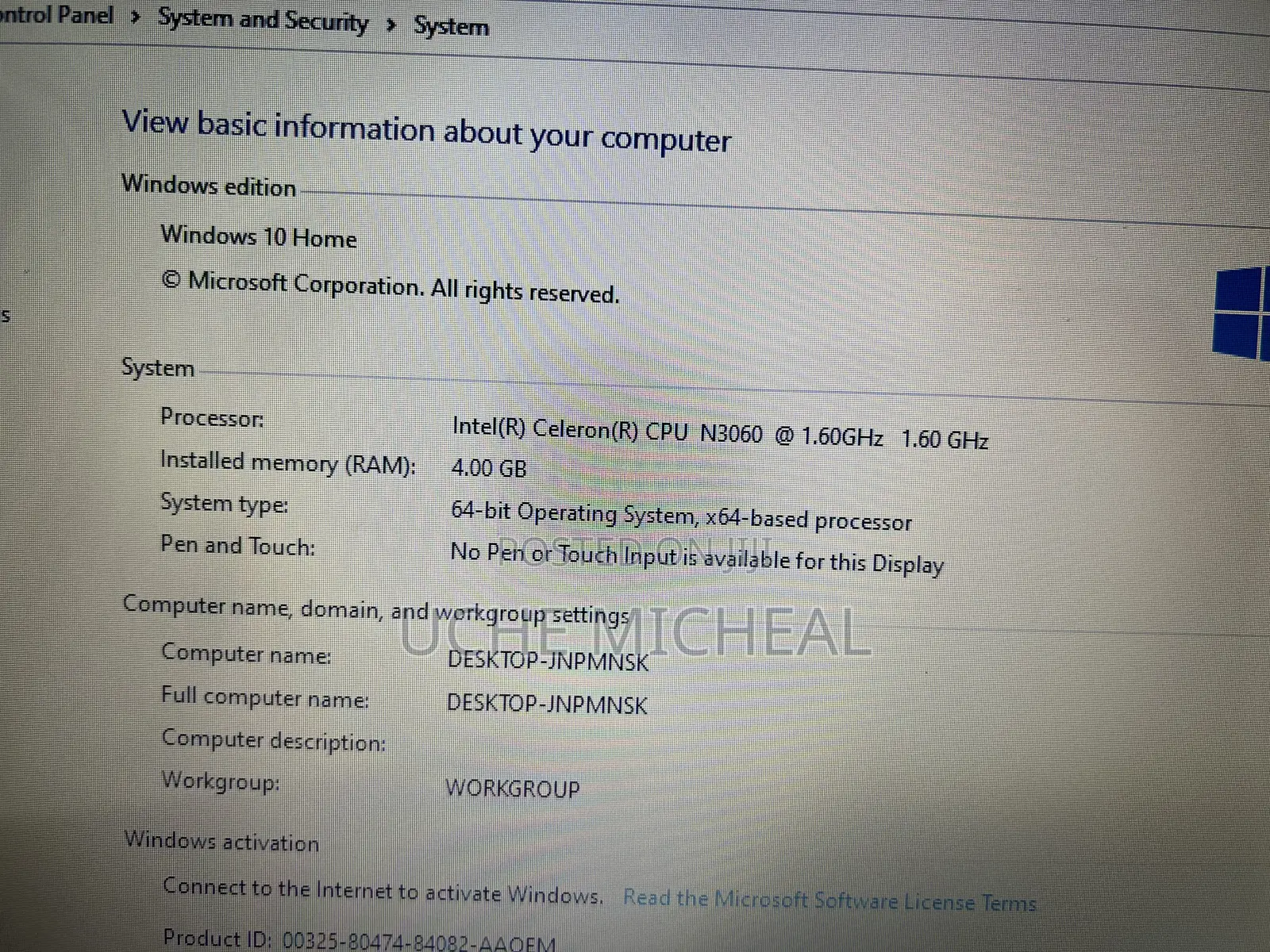 Laptop Lenovo IdeaPad 110 4GB Intel HDD 500GB
