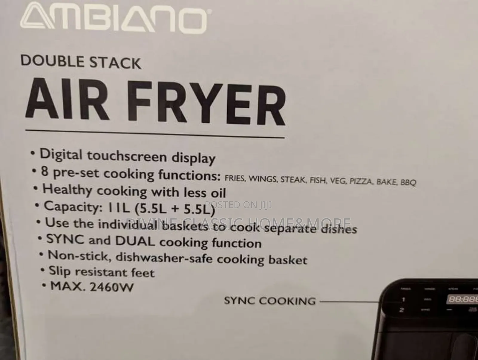 11lit Ambiano Vertical Dual Stack Air Fryer
