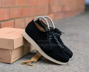 Black Suede Wallabees
