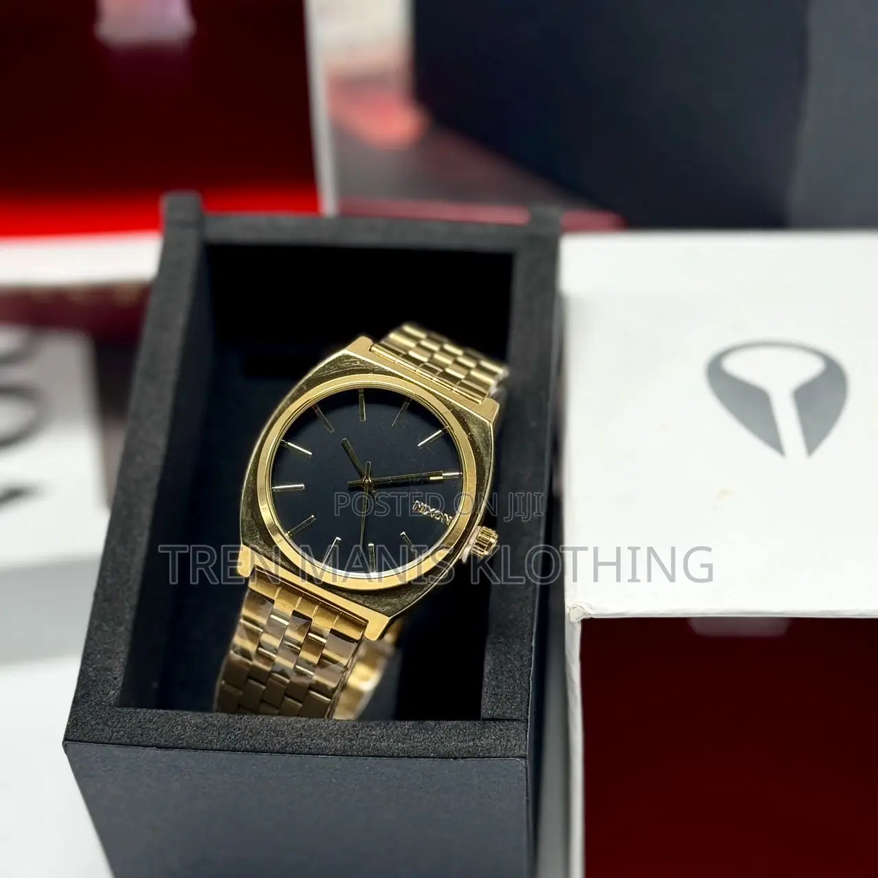 Nixon Gold Watch With Black Surface