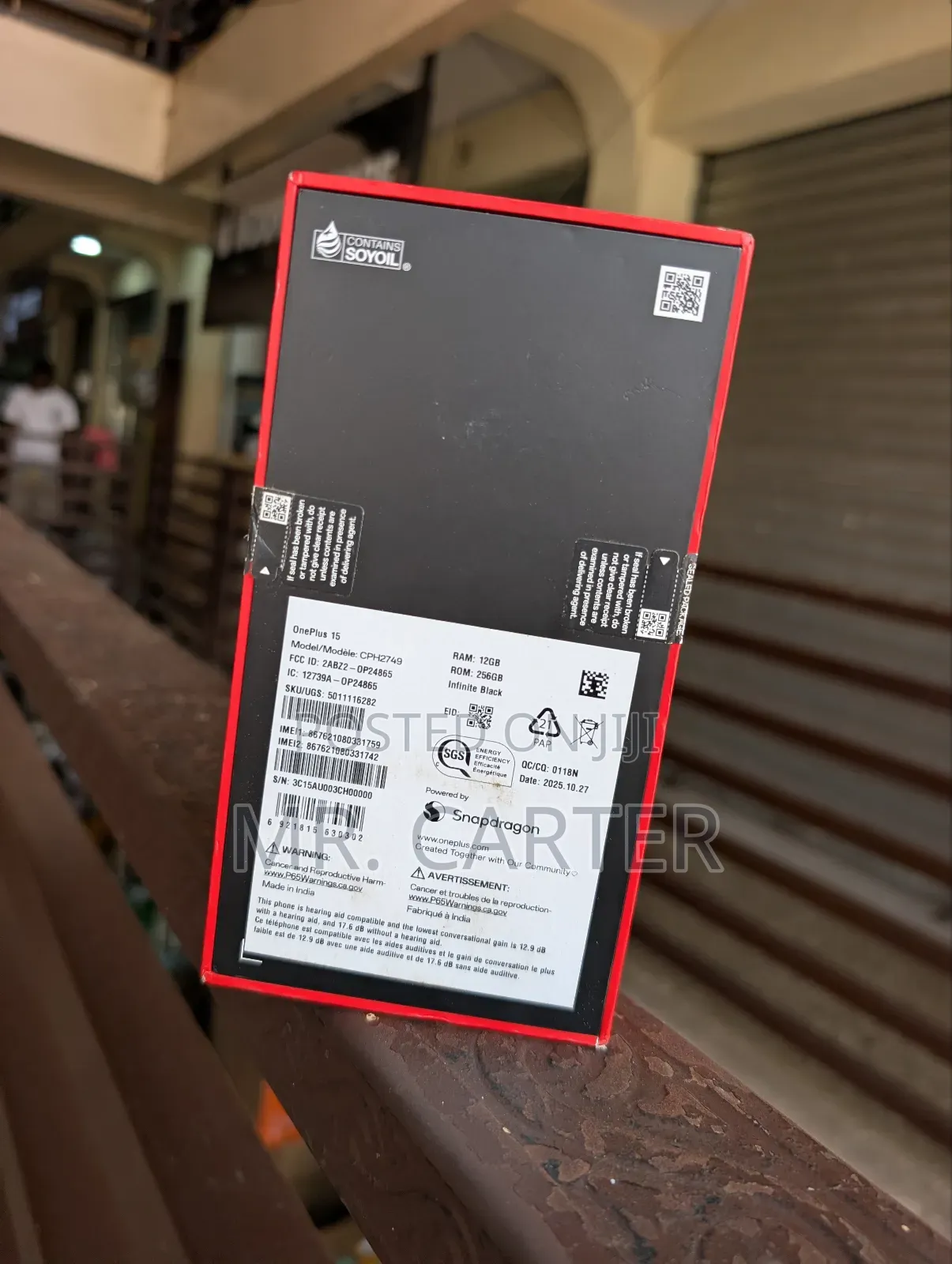 New OnePlus 15 256 GB Black