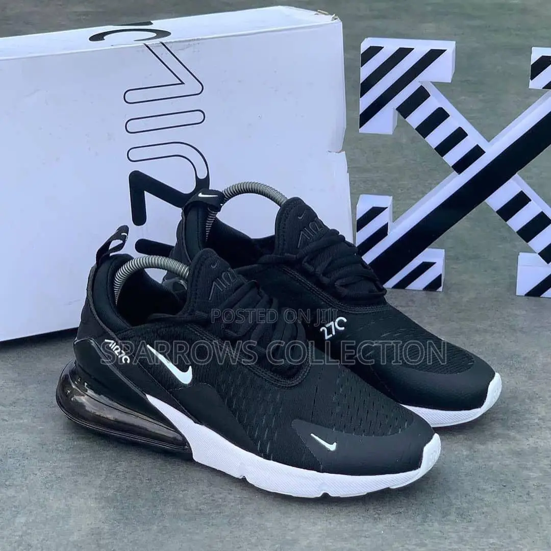 Nike Air Max 270 All Black/Black and White