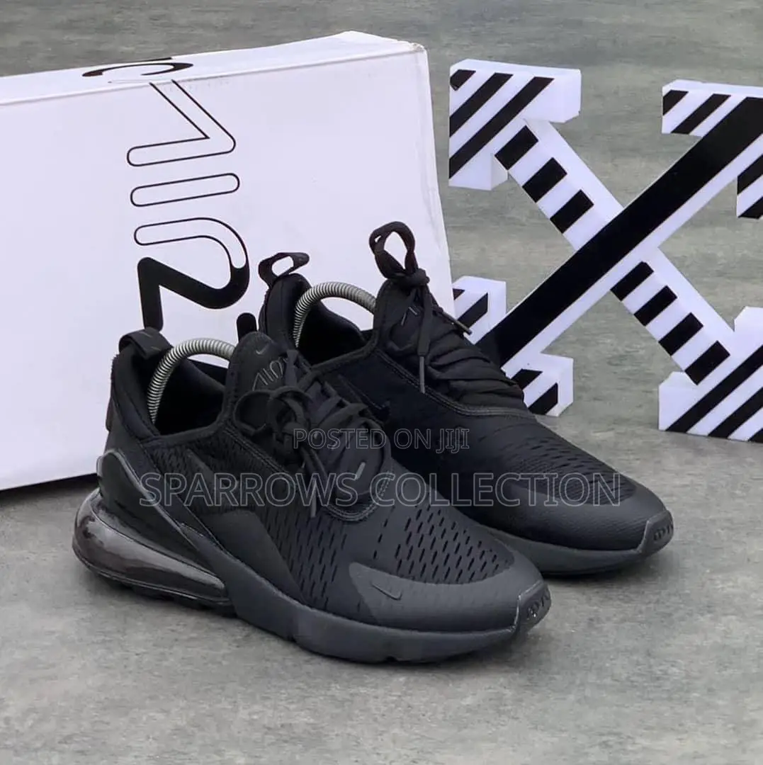 Nike Air Max 270 All Black/Black and White