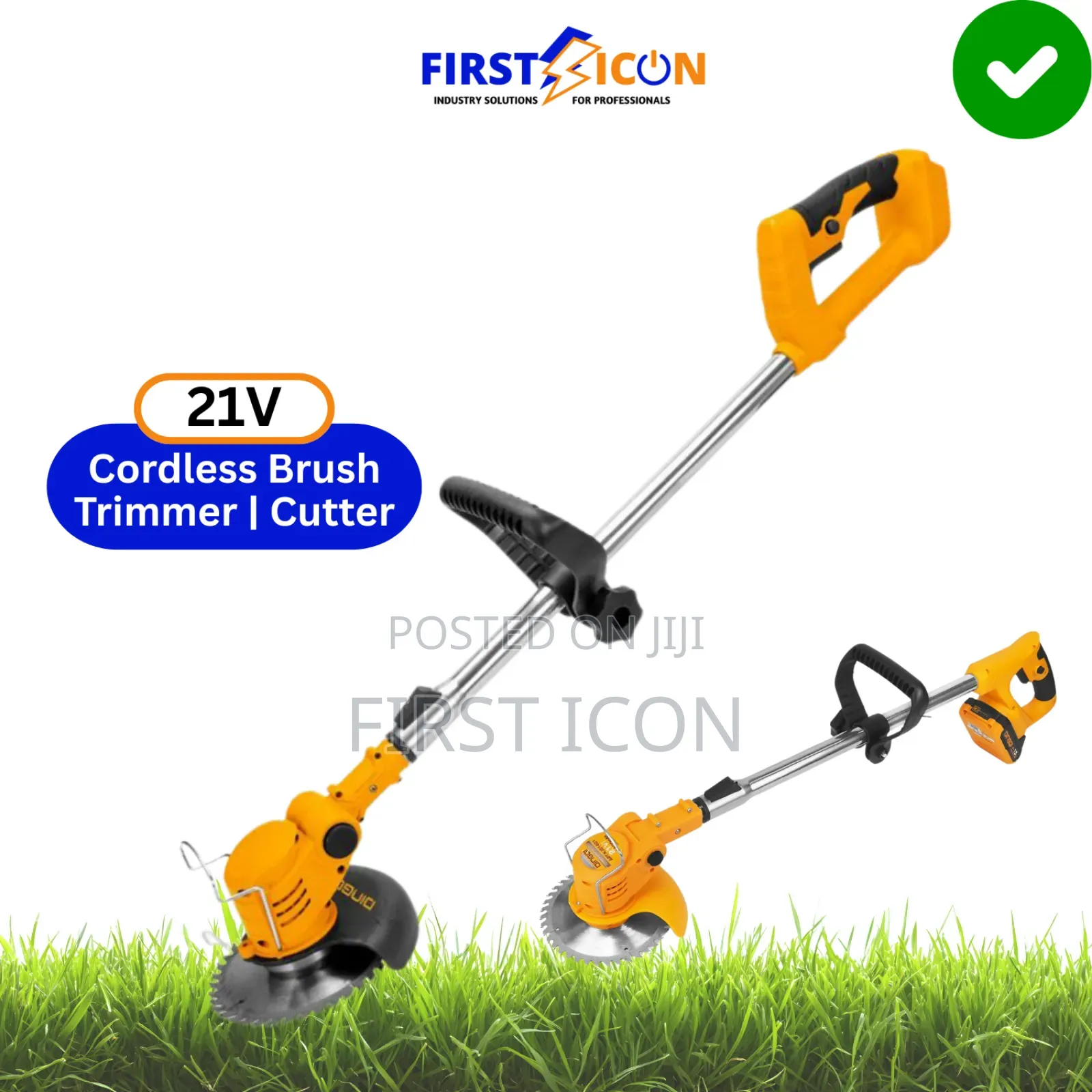 21v Cordless Grass Cutter Trimmer | Brush Cutter - Dingqi Kj01401