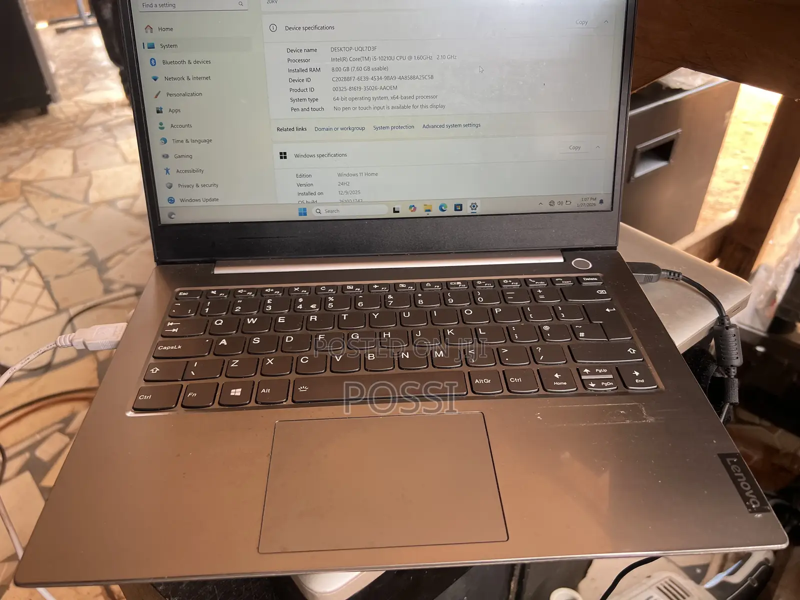 Laptop Lenovo Thinkbook 14 8GB Intel Core I5 HDD+SSD 512GB