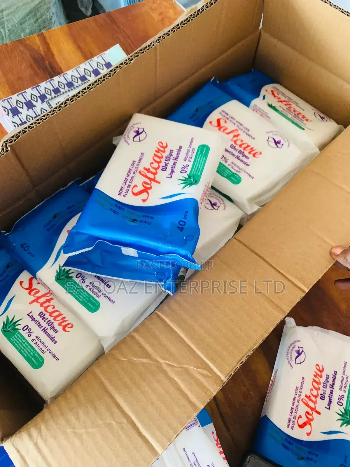 Baby Wet Wipes Alcohol Free, Softcare (20pack X 60 Single Wipes)