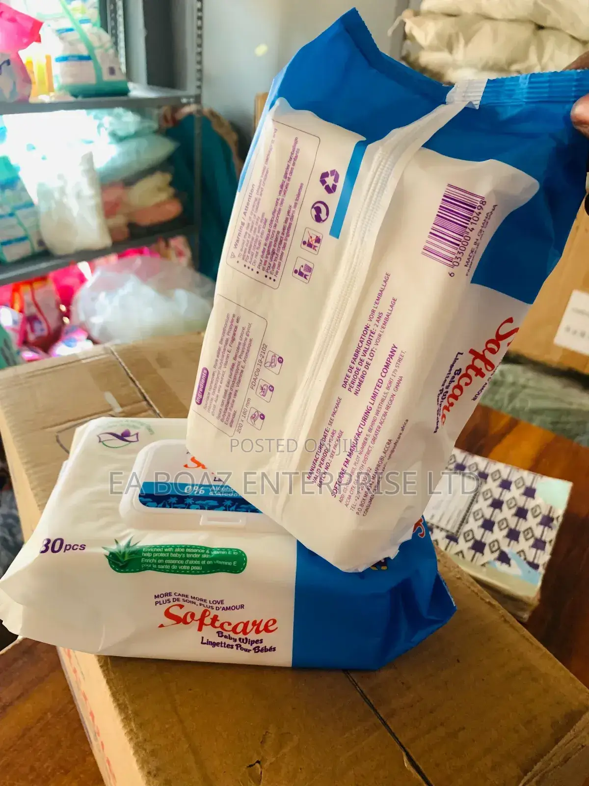 Baby Wipes Alcohol Free Softcare Wipes 80 Single Per Wet