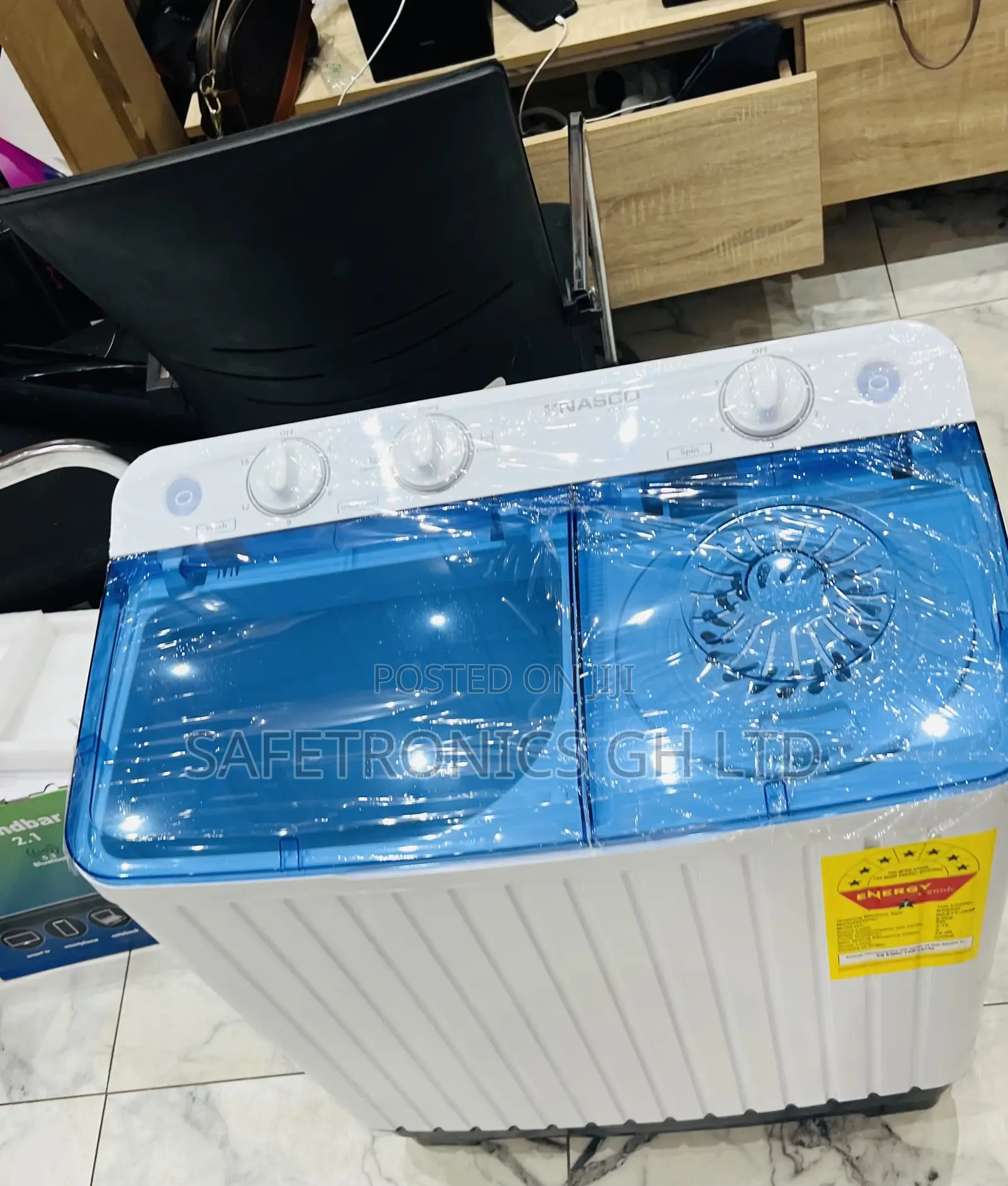 Perfect Sealed Nasco Top Load 8kg Semiautomatic White Washer