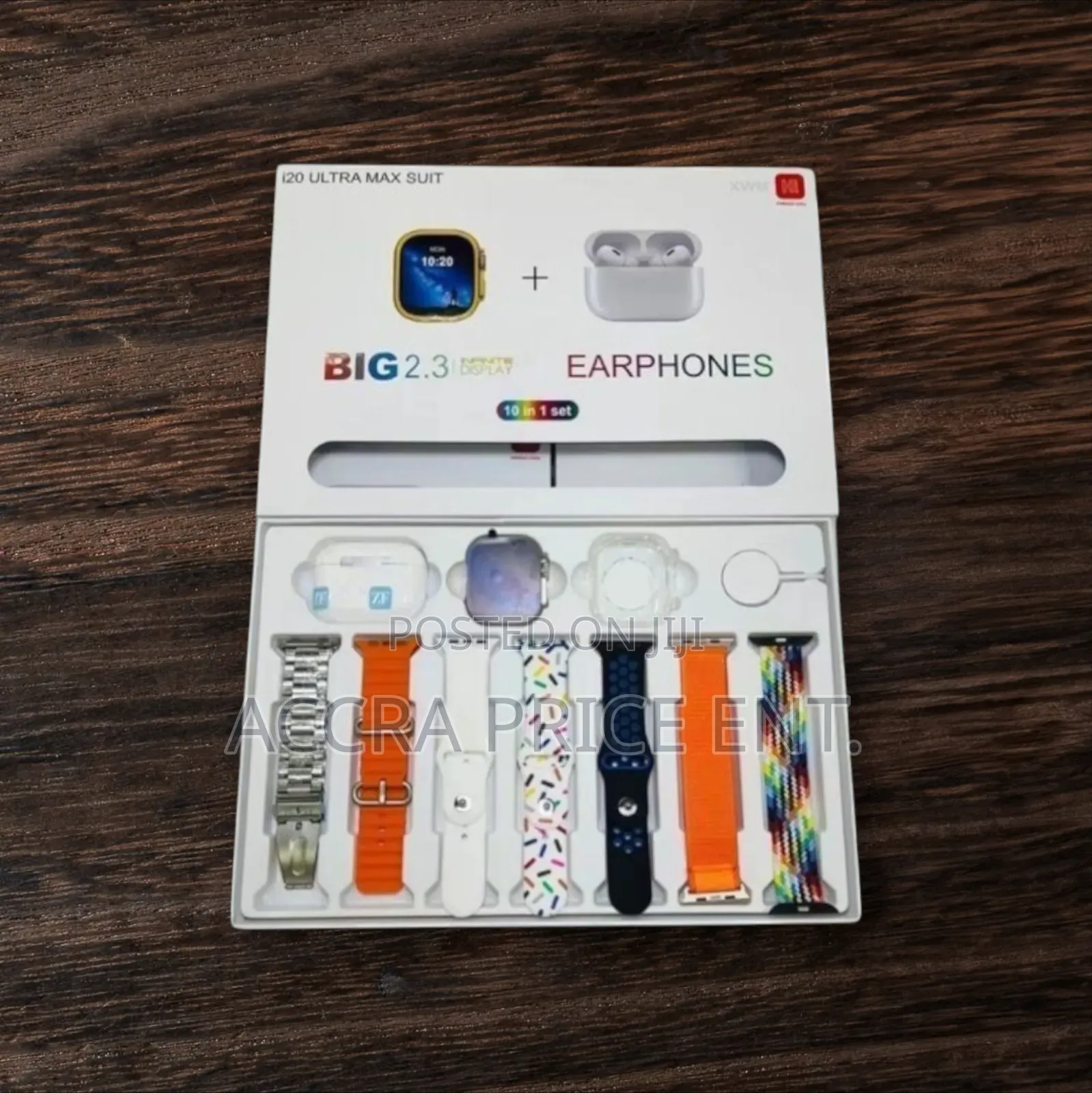 I20 Ultra Smartwatch 10 in 1 Straps (383838)