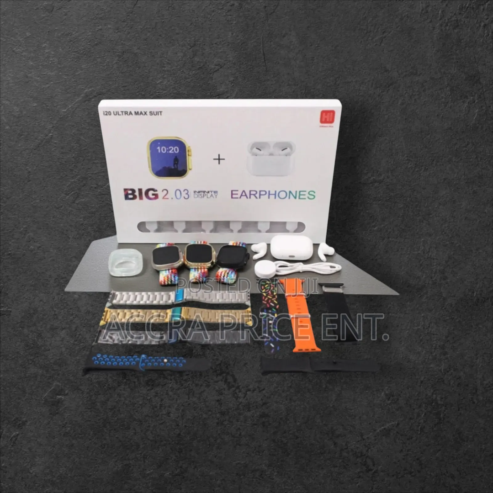 I20 Ultra Max Smartwatch 10 in 1 Set (738383)