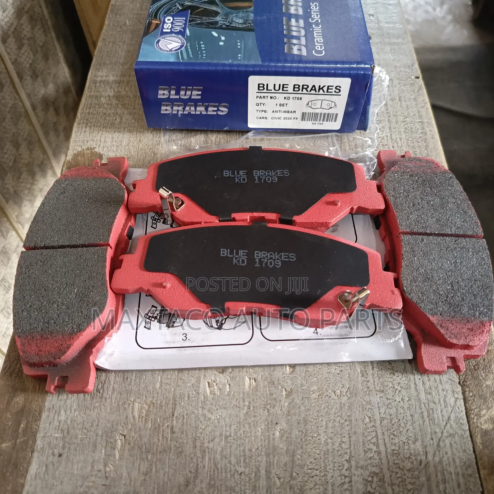 Blue Brakes Kd 1709 Brake Pad Front for Honda Civic 2020