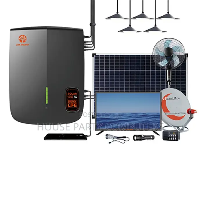 Solar Home Systems With 5 Lights 300wh Lfp Battery 100w Inverter