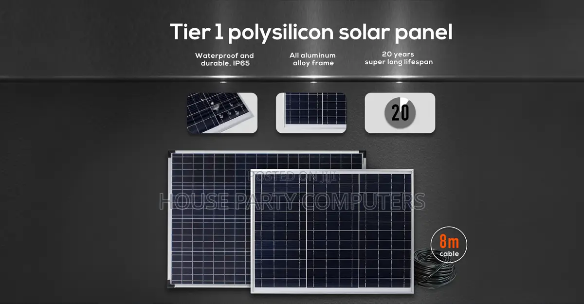 Solar Home Systems With 5 Lights 300wh Lfp Battery 100w Inverter